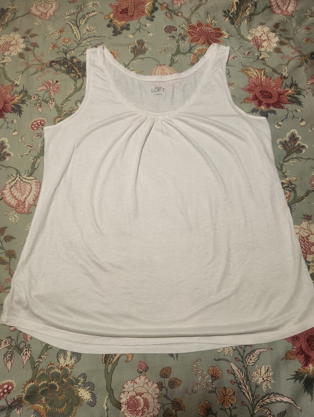 Loft Tank Top White Size Large